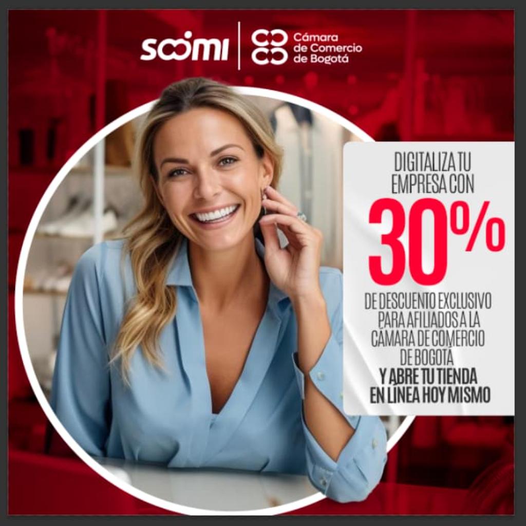 CONVENIO CON LA CÁMARA DE COMERCIO DE BOGOTÁ - Soomi Shops Plataforma Ecommerce